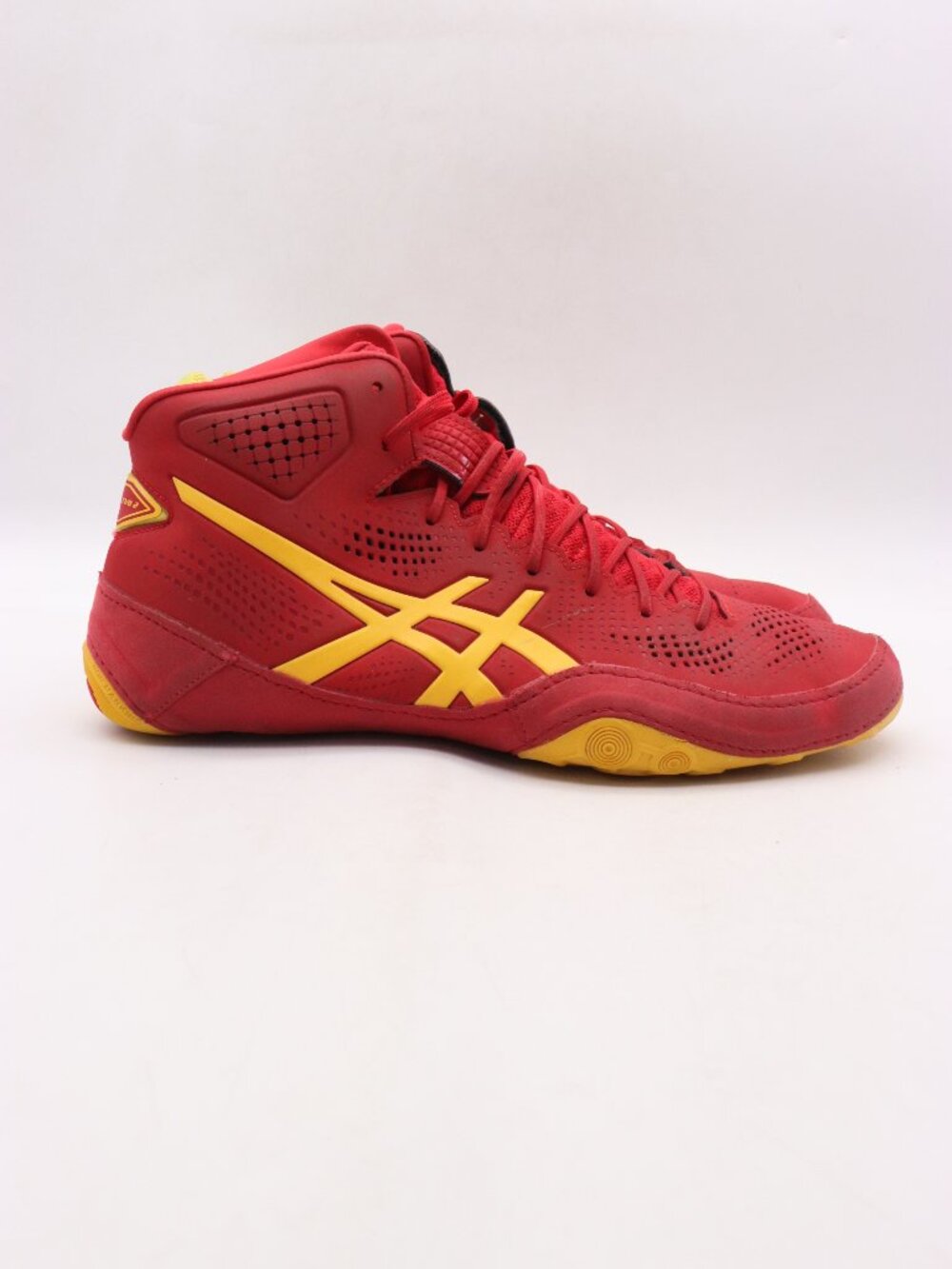 Asics Wrestling Shoes Mens Size 11.5 Dan Gable EVO 2 Cranberry Saffron Sneaker